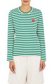 Heart Striped Cotton T-Shirt at Barneys